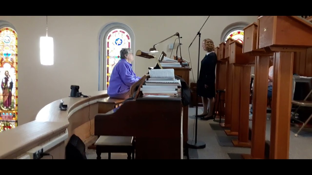 Anne Rookey Sings Abide With Me at St. Norbert's Catholic Church on April 20, 2024