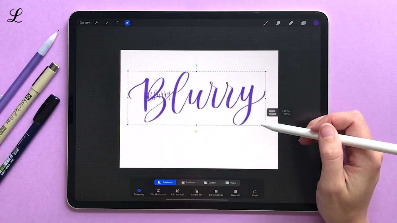 Procreate Lettering для начинающих — советы по цифровой каллиграфии