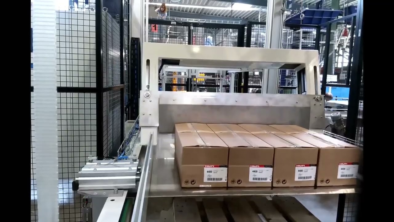 Jomet Palletizing unit for boxes with hardware