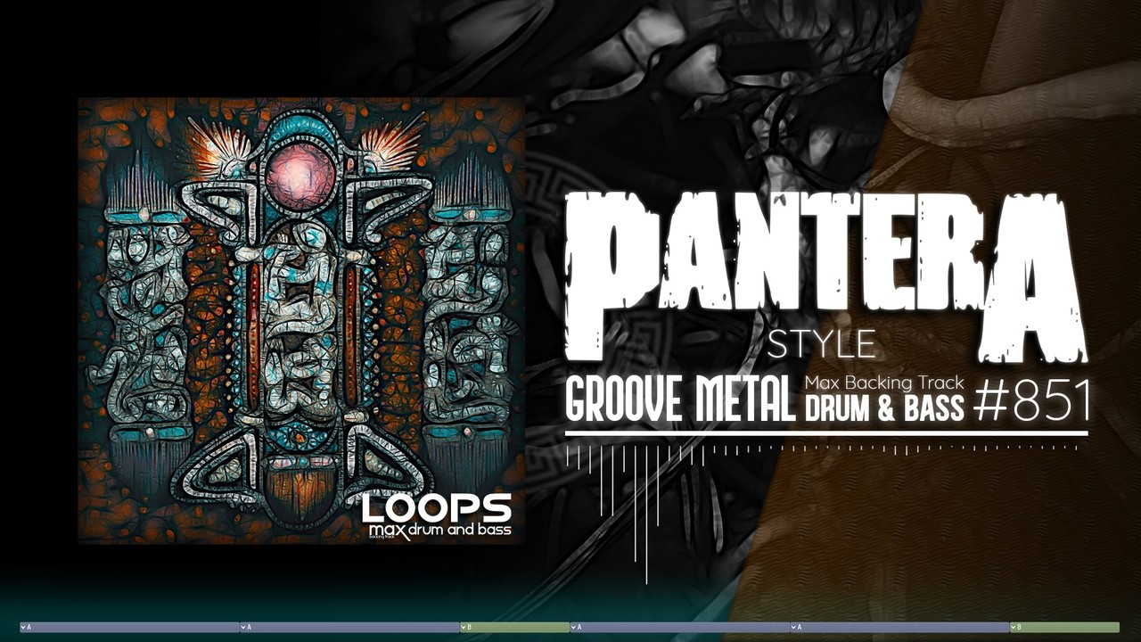 Groove Metal Backing Track / Drum And Bass / Pantera Style / 145 bpm Jam in E Minor