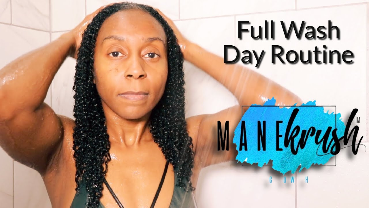 Black Owned Brand Full Wash Day Routine ft. *NEW* MANE KRUSH Natural Hair Products!