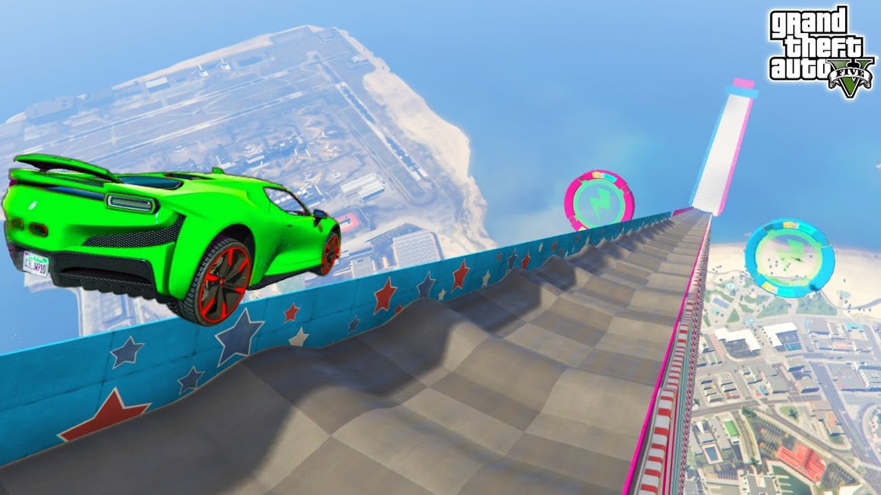 Ultimate Mega Ramp Challenge 286.297% People Need Milk After This Race in GTA 5!