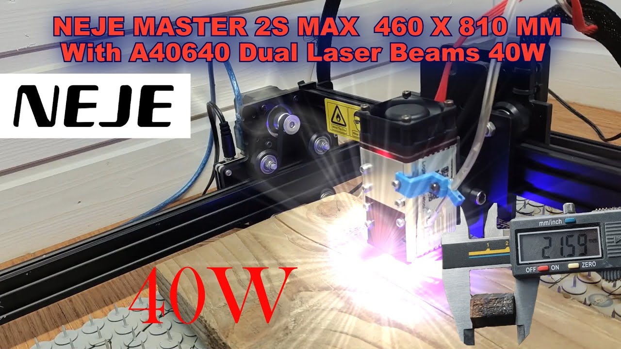 NEJE master 2s max with A40640 40w laser modul - Small Laser Module With Big Power