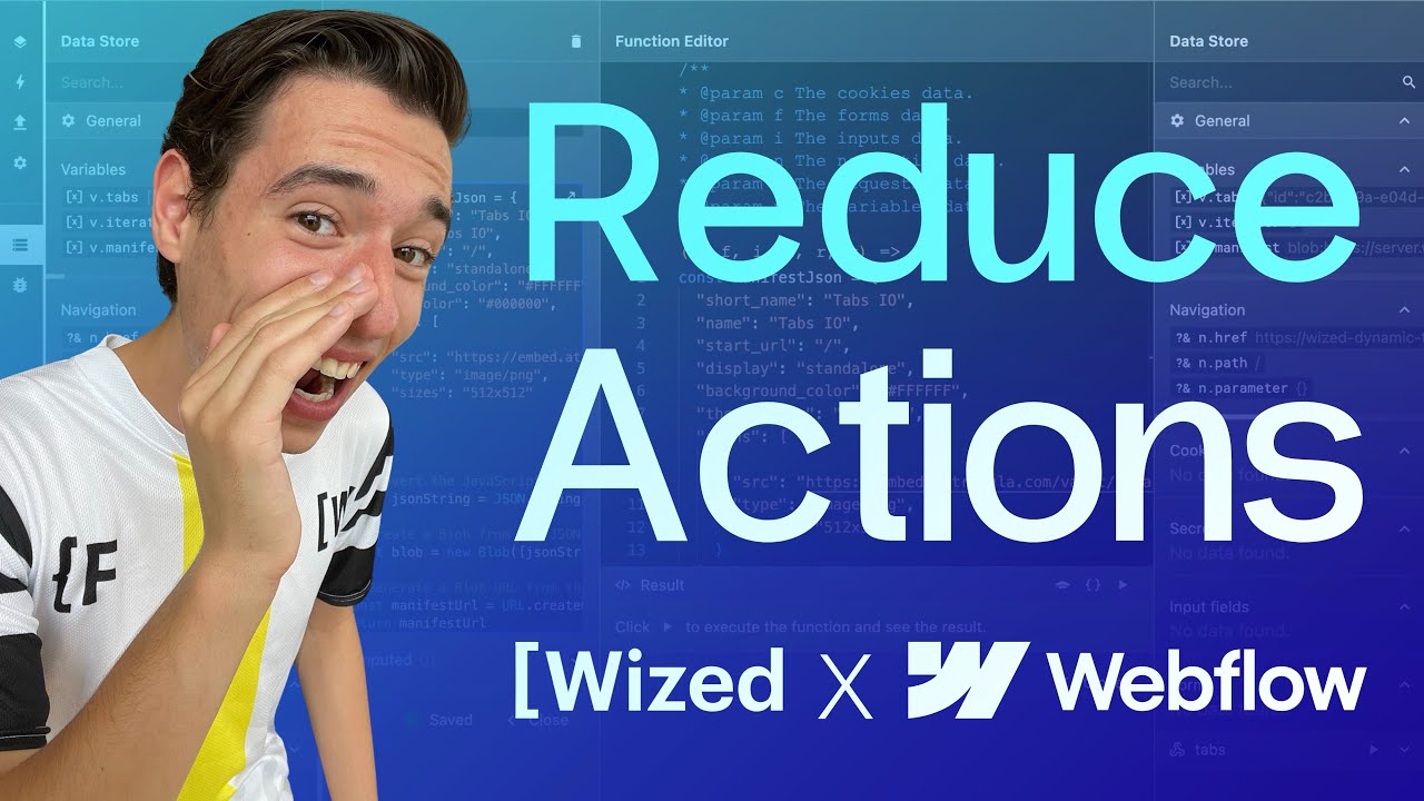 Reduce your Wized Actions using JQuery!