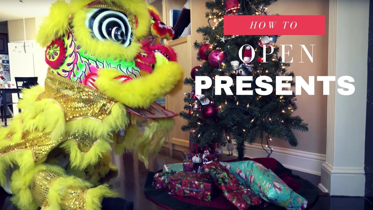 How to open Christmas presents with your Lion Dance Pet