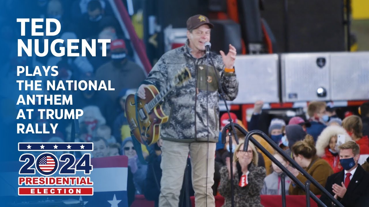 Ted Nugent-- National Anthem at Trump Rally