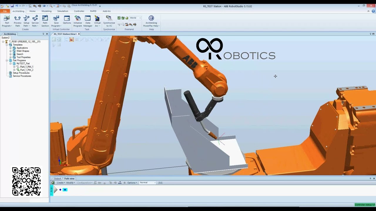 IR Robot Studio 5 15 ArcWelding PowerPac 3 Moving External Axis