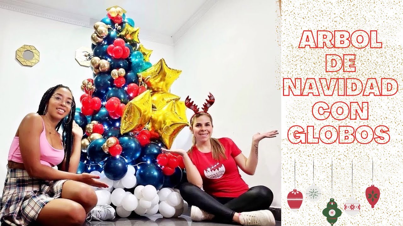 Árbol de navidad con Globos // christmas tree with balloons 🎈