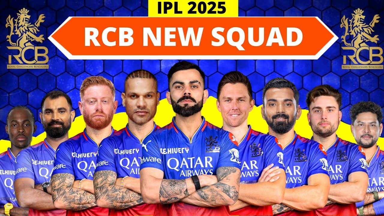 IPL 2025 : Royal Challengers Bangaluru Squad | RCB Team 2025 Players List | RCB 2025 Squad |RCB 2025