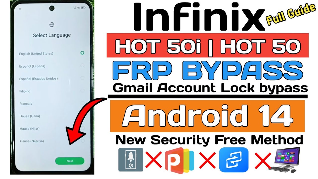 Infinix Hot 50i frp bypass 2025 | Infinix Hot 50 Frp Bypass | x6720 x6882 x6531) frp bypass 2025