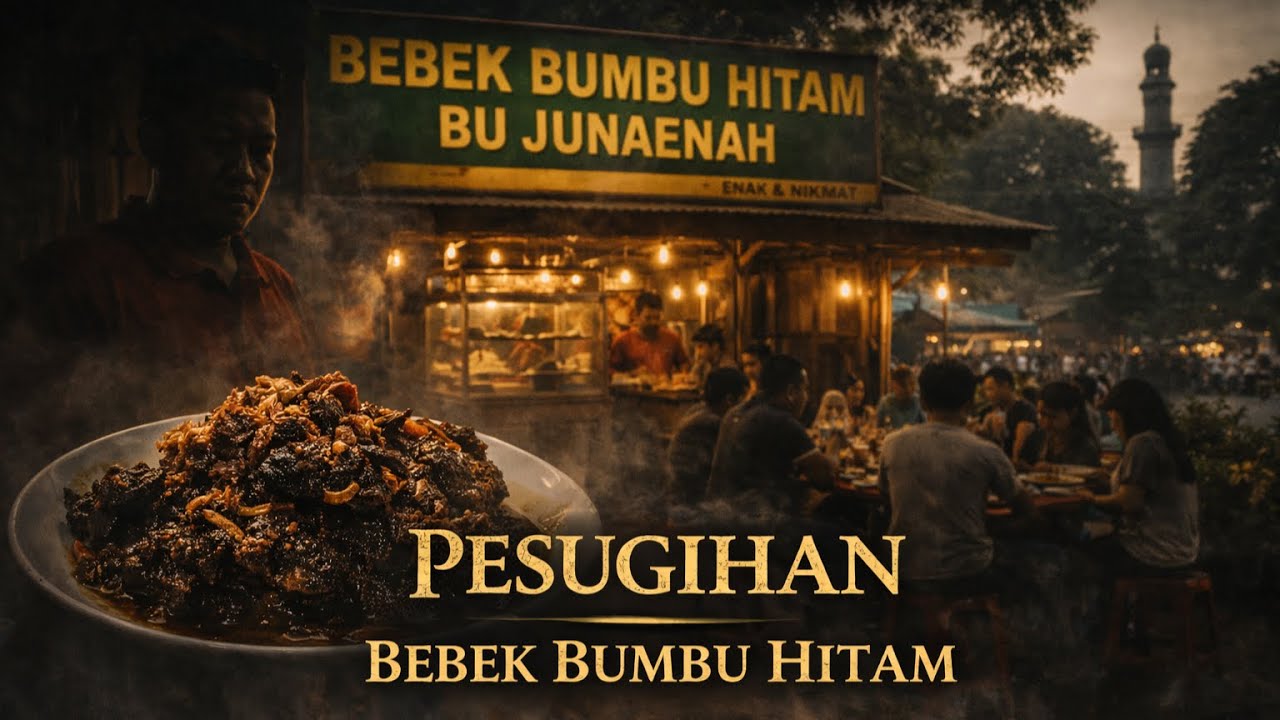 KISAH NYATA PESUGIHAN WARUNG BEBEK BUMBU HITAM BU JUNAENAH DI SUMEDANG