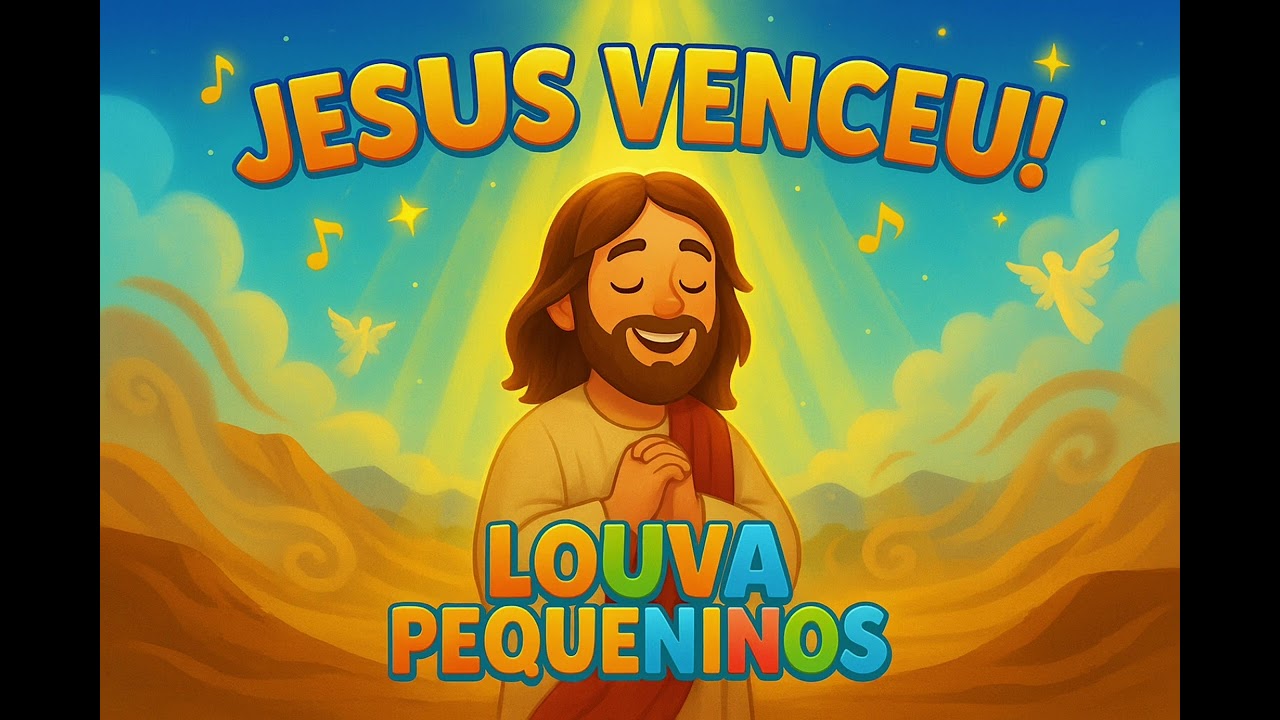 Jesus Venceu! 🌟 | A Tentação no Deserto | Louva Pequeninos