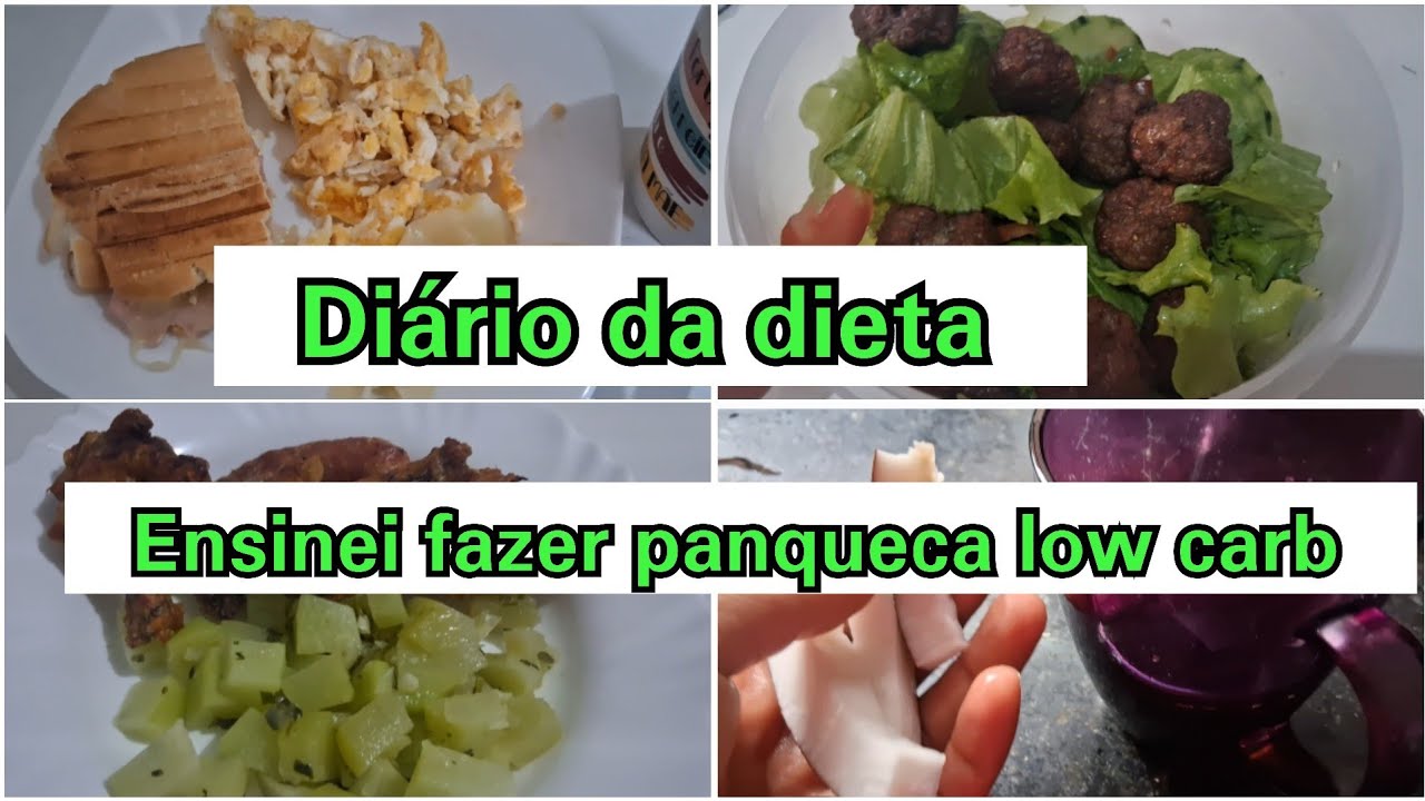Diário da dieta/como faço panqueca low car/vitaminas que tomo.