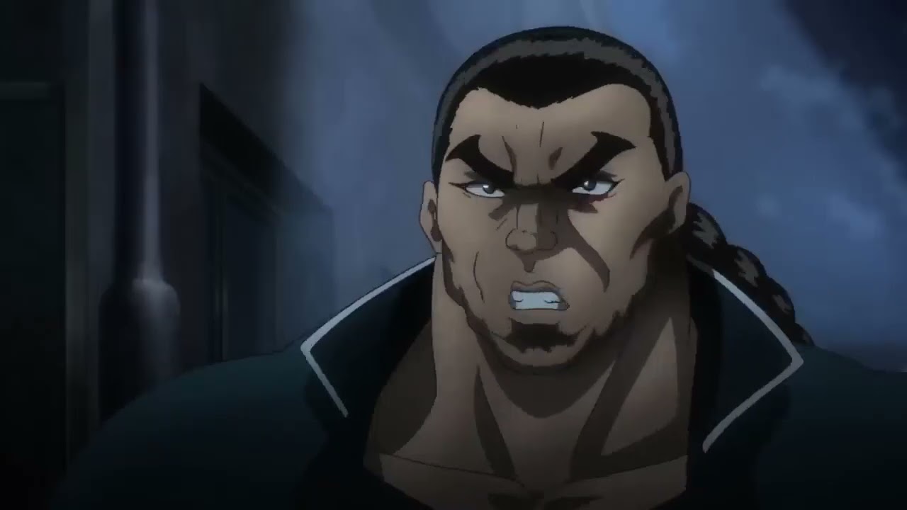 Jack Hanma makes Retsu unconscious to save Doyle, Retsu carried Doyle and ran across the water