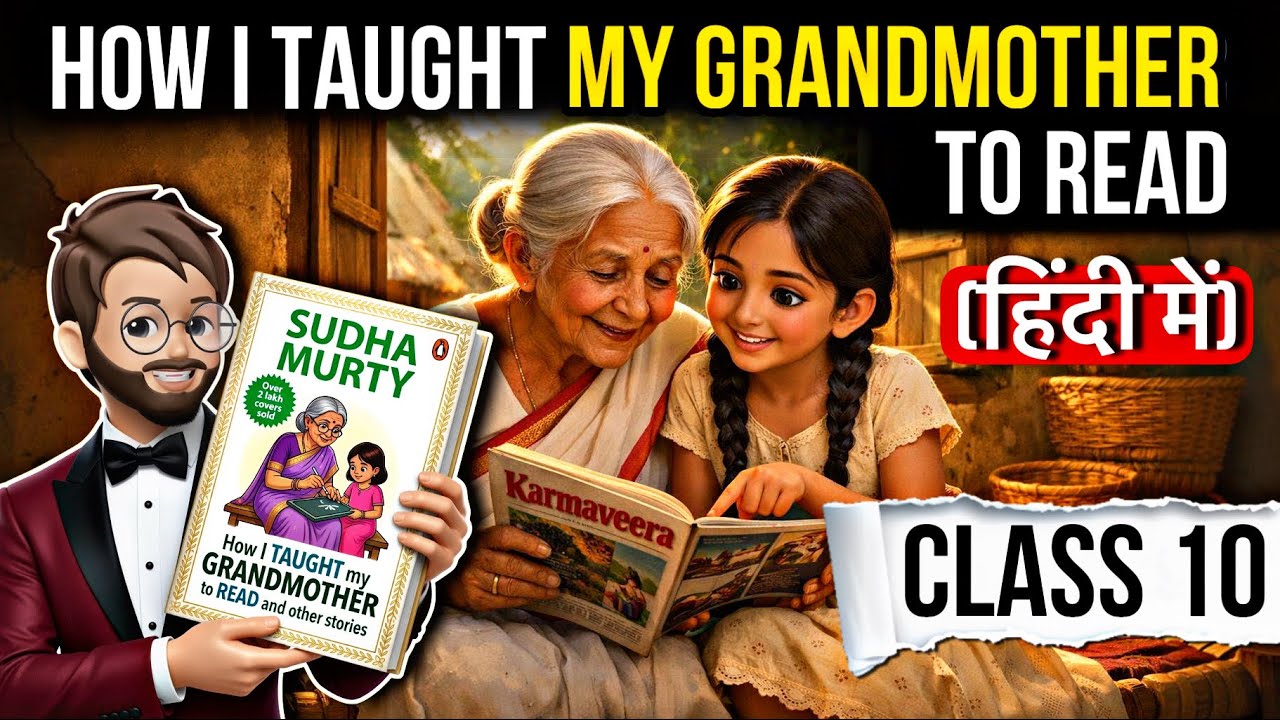 How I Taught My Grandmother To Read Class 9 | Animation | Full (हिंदी में) Explained | kaveri Ch-1