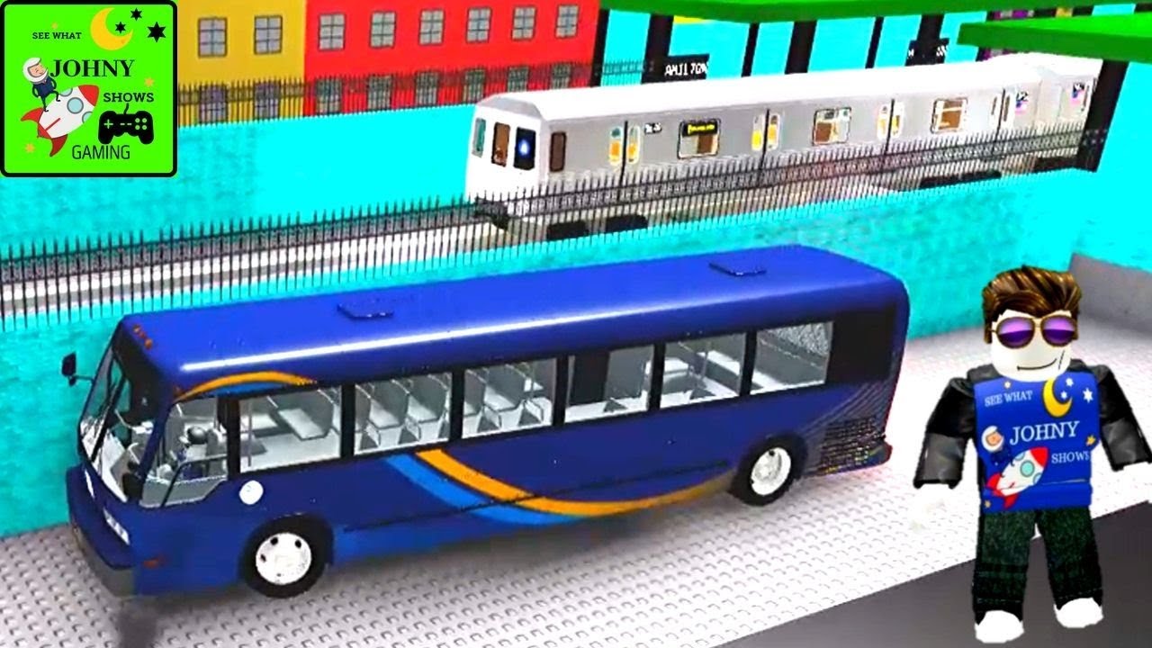 Johny Shows ROBLOX MTA Drivers Rebuilt Subway Trains & MTA Bus