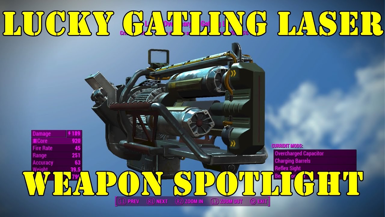 Fallout 4: Weapon Spotlights: Lucky Gatling Laser