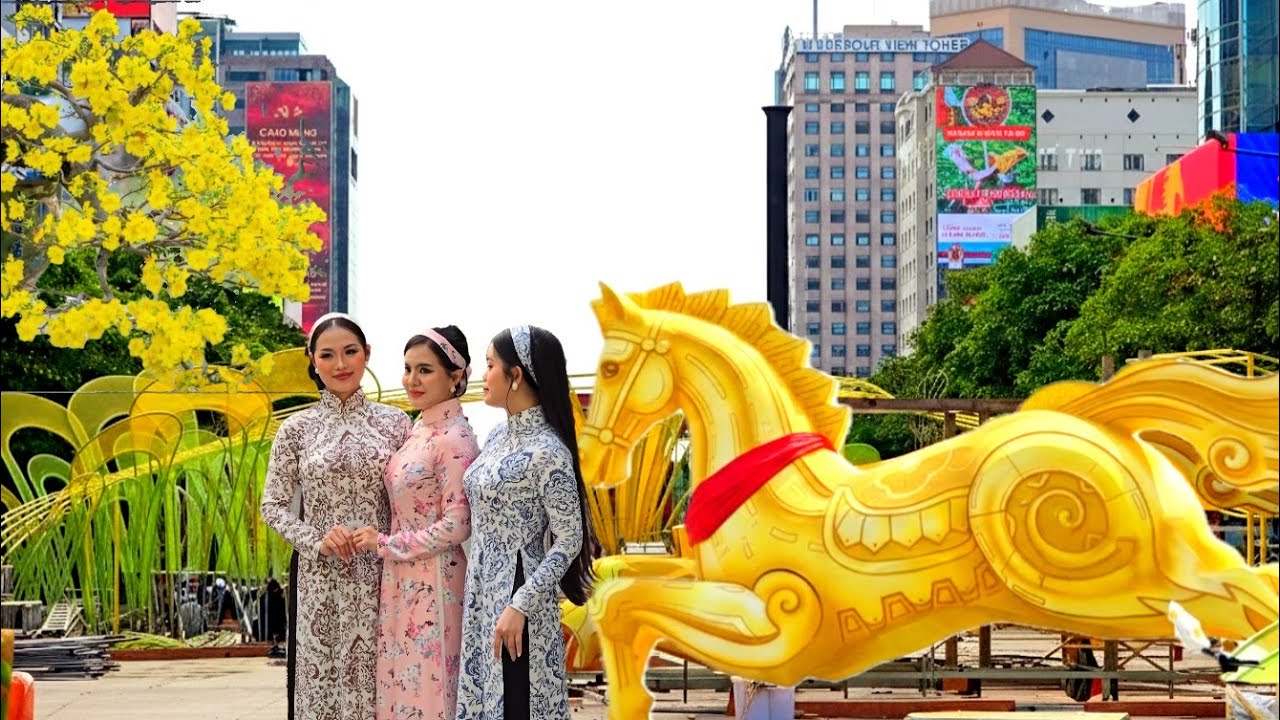 TẾT SÀI GÒN 2026 | ĐƯỜNG HOA NGUYỄN HUỆ , LỘ DIỆN NGỰA KHỔNG LỒ Ở ĐƯỜNG HOA NGUYỄN HUỆ