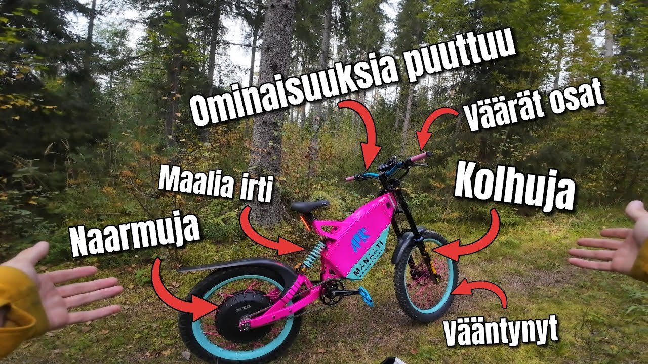 Tilasin 25 000&euro; s&auml;hk&ouml;py&ouml;r&auml;n: Pettymyksi&auml; ja kuljetus vahinkoja