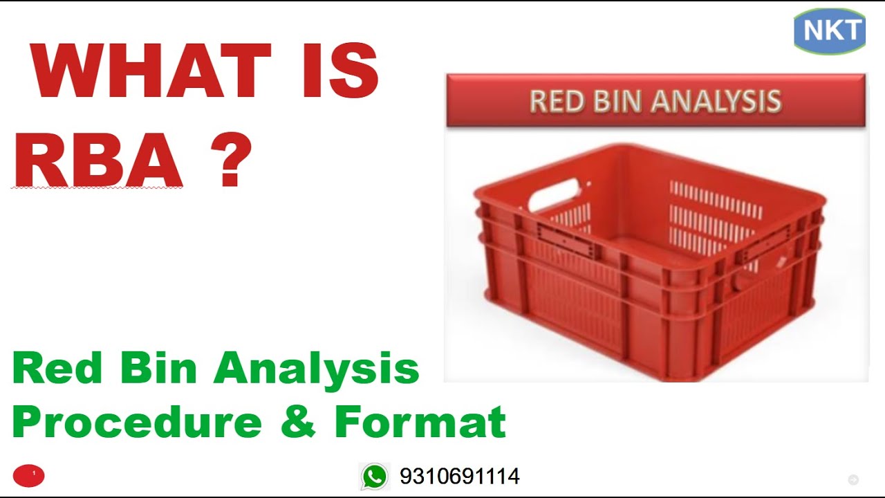 What is RBA II what is Red Bin Analysis II RBA Kya hota hai