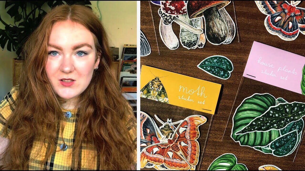 New stickers & small shop struggles // Studio vlog