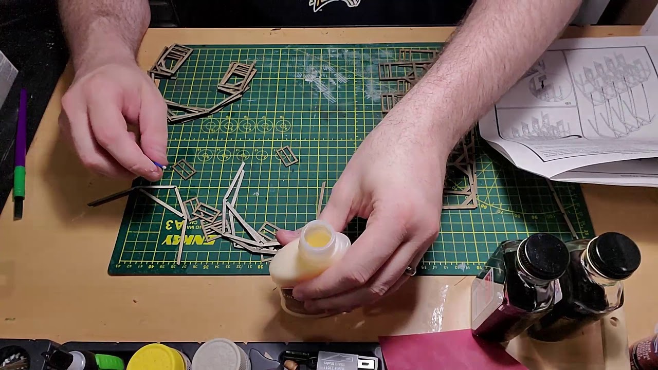 Laser Art Structures HO Scale Barn - Part 1 - Stainin' and Framin'