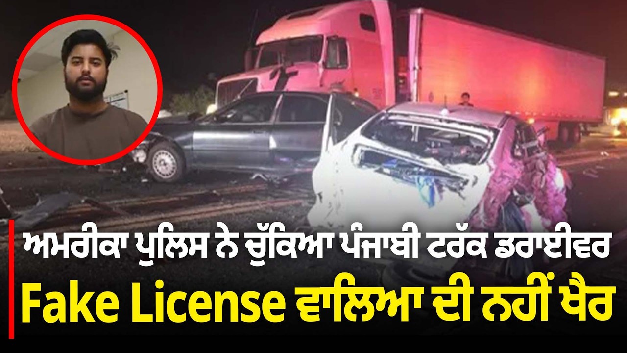 ਅਮਰੀਕਾ ਪੁਲਿਸ ਨੇ ਚੁੱਕਿਆ ਪੰਜਾਬੀ ਟਰੱਕ ਡਰਾਈਵਰ, Fake License ਵਾਲਿਆ ਦੀ ਨਹੀਂ ਖੈਰ | Parvasi News