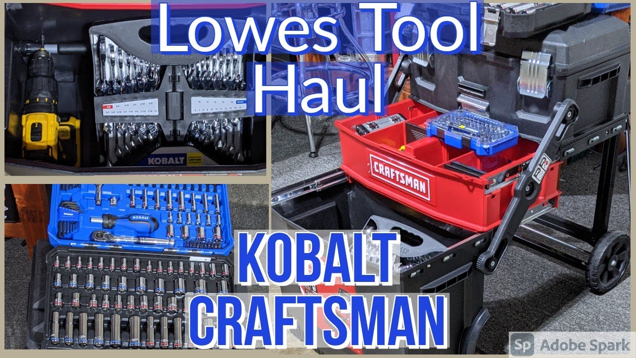 Lowes Tool Haul Kobalt and Craftsman