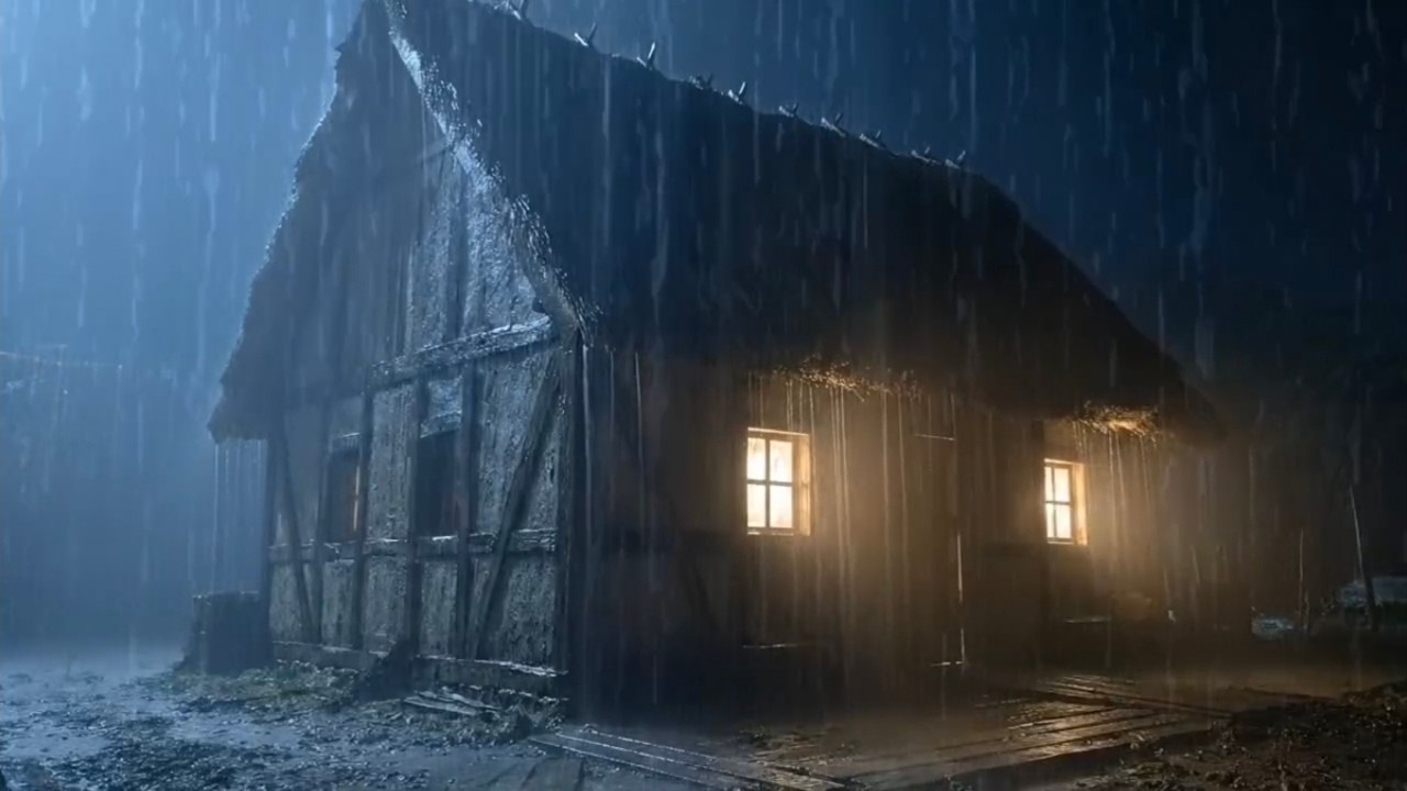 Heavy Rain Sounds For Sleeping  - Fall Asleep Instantly With Rain Sounds for Deep sleep.