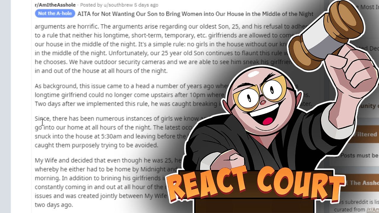 AITA For Giving My Parents Homework? (React Court)