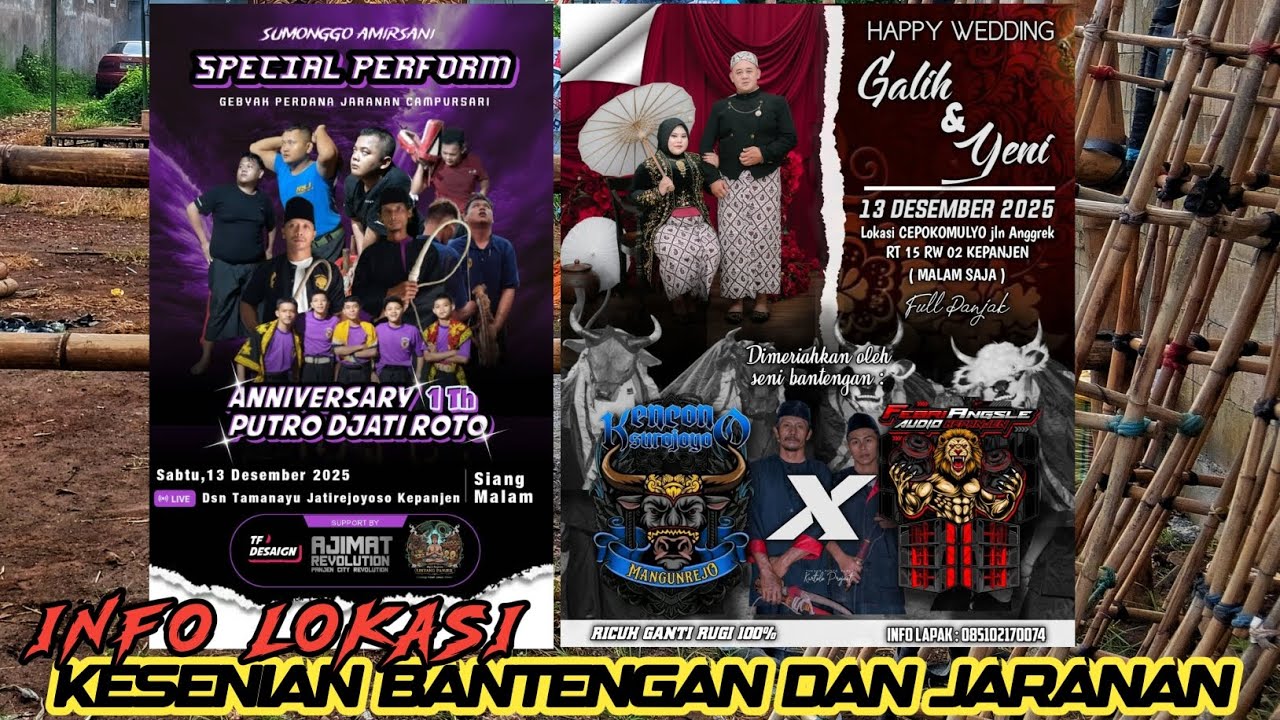 INFO BANTENGAN JARANAN‼️Kencono Suro Joyo & Putro Djati Roto | Kecamatan Kepanjen