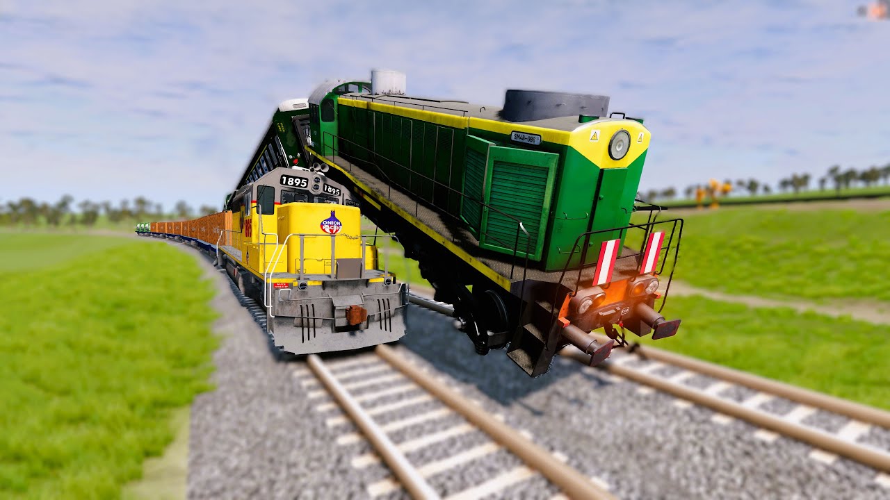 Extreme Train Crashes #7 | @beamng