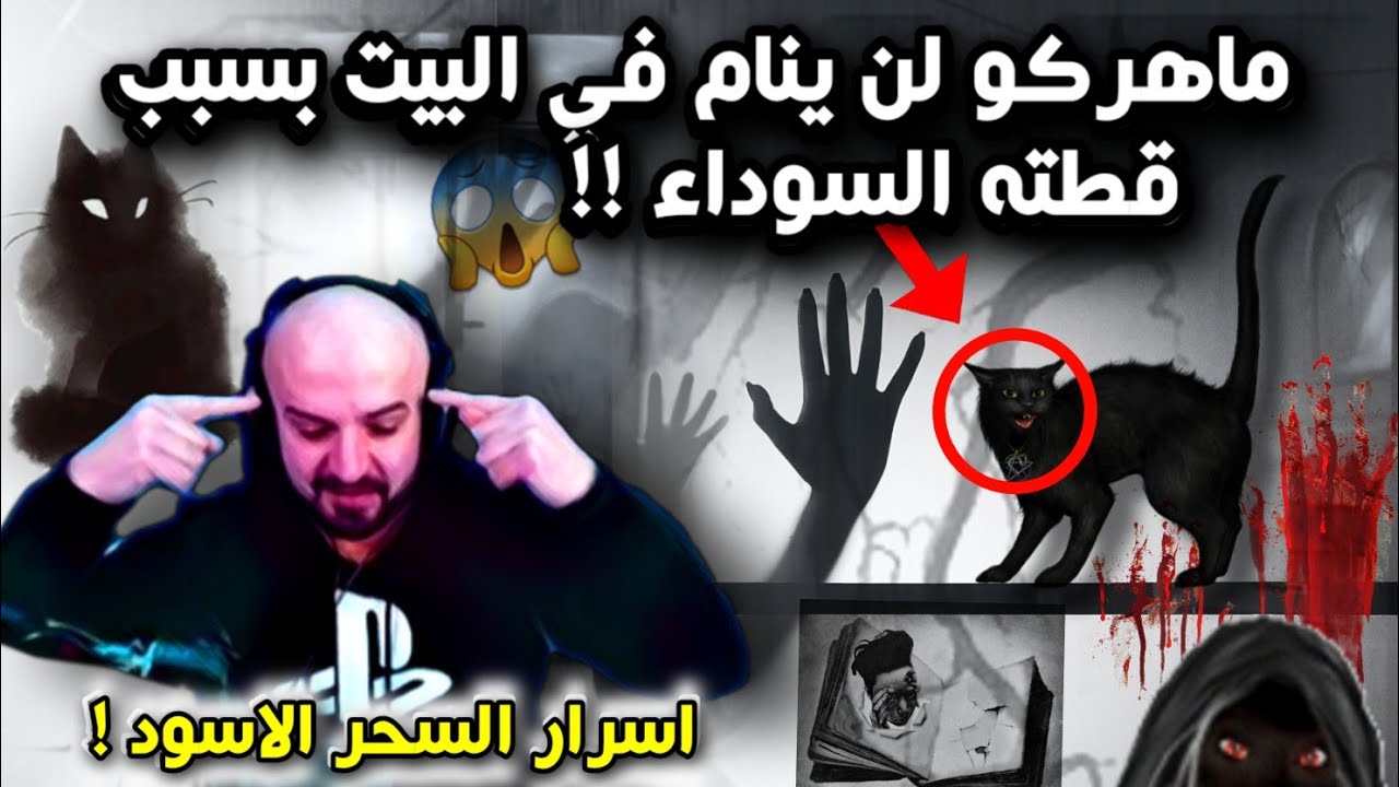 ماهركو لن ينام في البيت بعد سماعه عن القطة السوداء واسرار السحر الاسود !!😱 | قصة حسن هاشم |