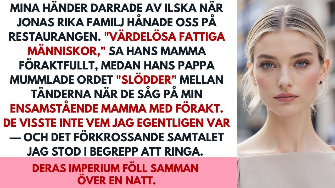 Min dejts rika föräldrar förödmjukade oss som ‘fattiga vanliga människor’ — tills de bad om nåd”