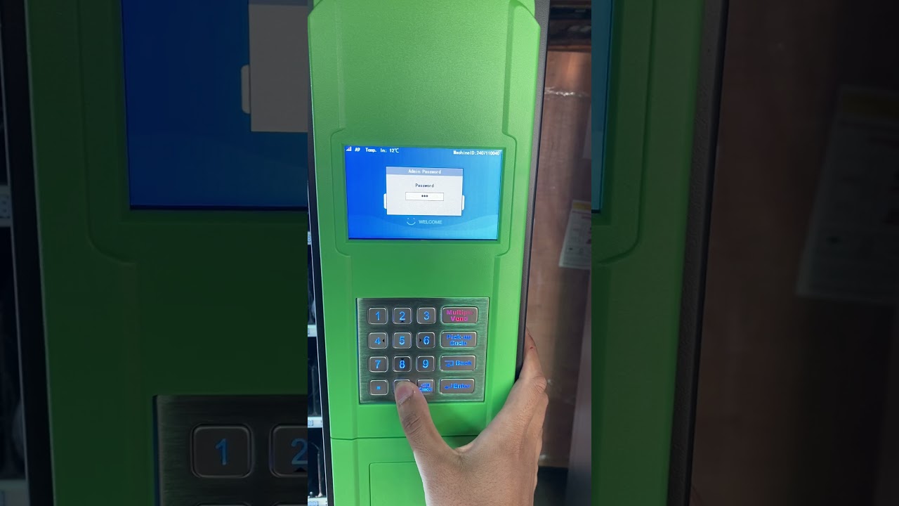 Live demonstration of a TCN Vending Machine.