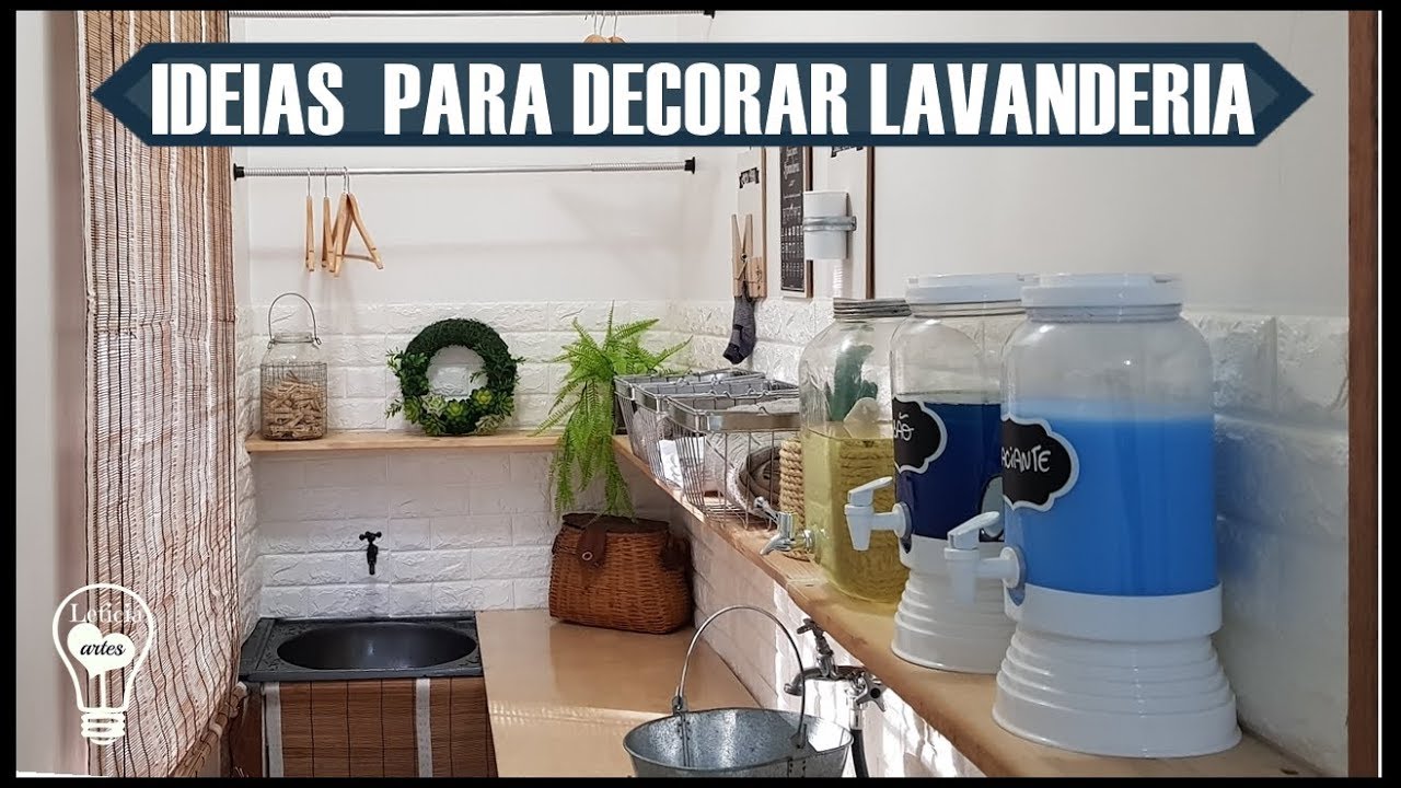 IDEIAS PARA DECORAR LAVANDERIA PEQUENA #LETICIAARTES