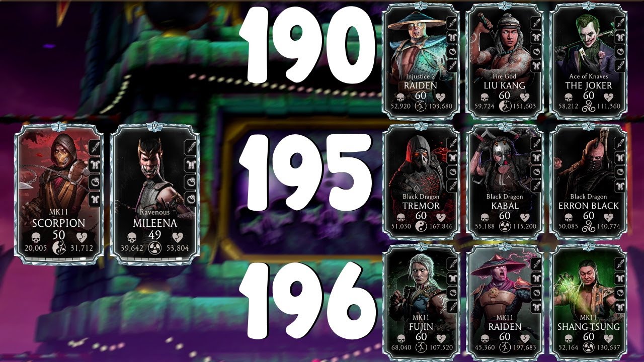 Match 190, 195 & 196 Twisted Fatal Tower Using DOT Team. MK Mobile.