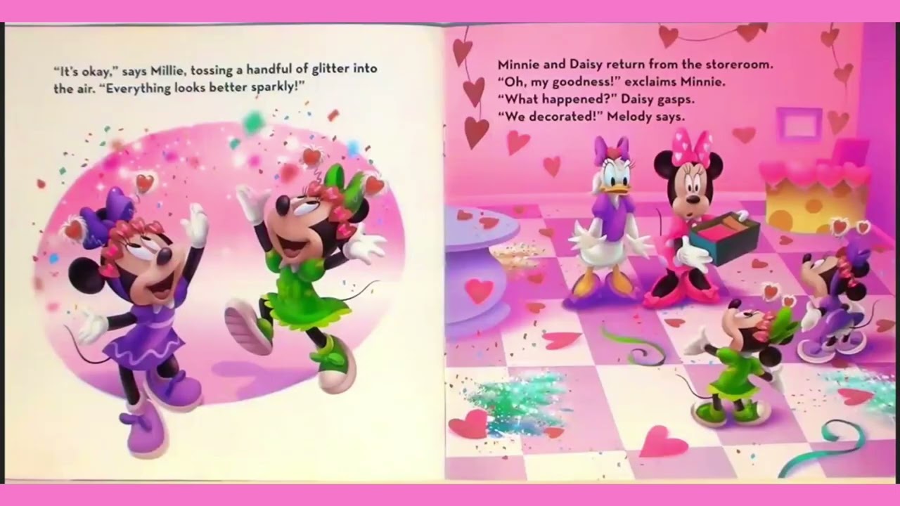 Minnie be my sparkly Valentine💝💟 READ ALOUD 💝💟