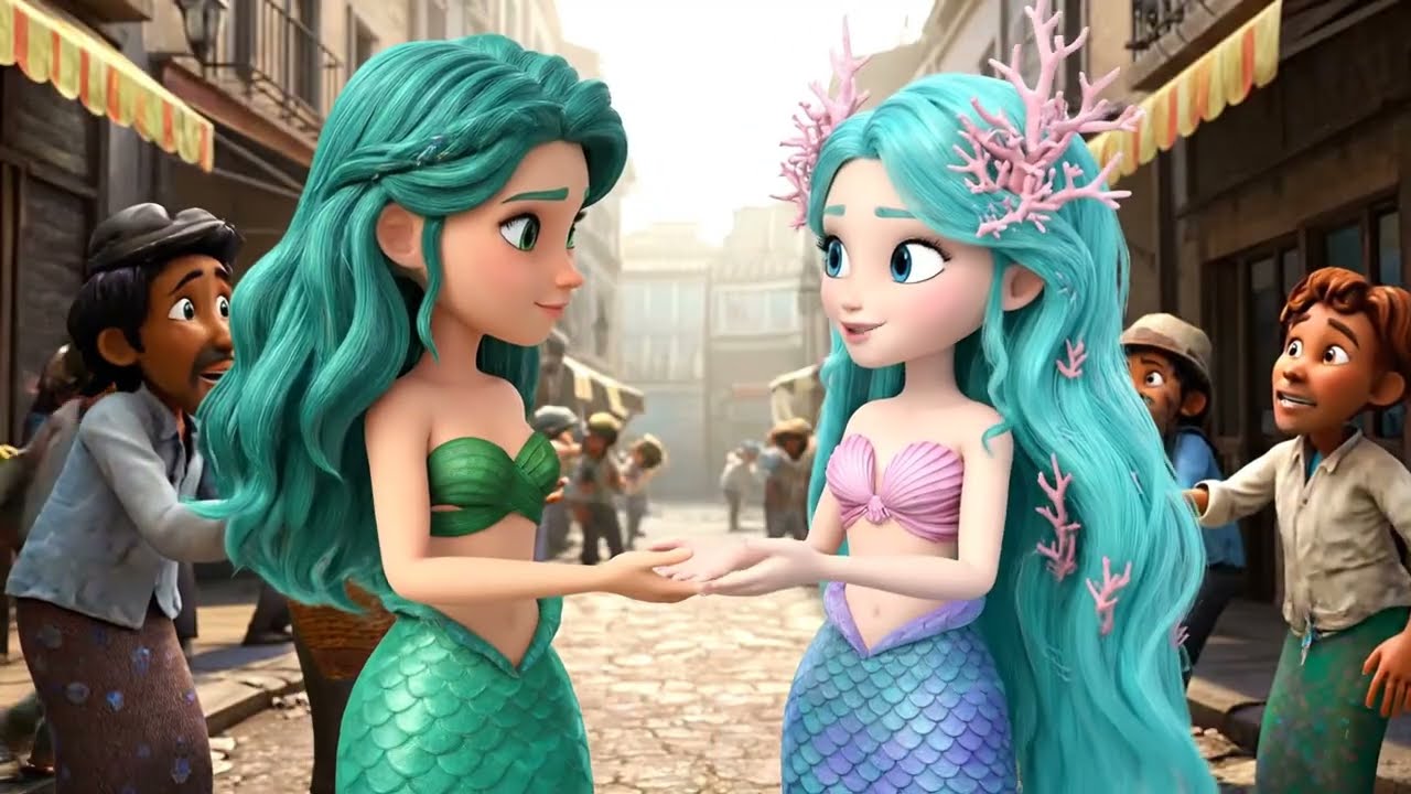 part1! mermaid village !#CatLover #Animation #CGI #FunnyMoments #Pets#aicat  #mermaid
