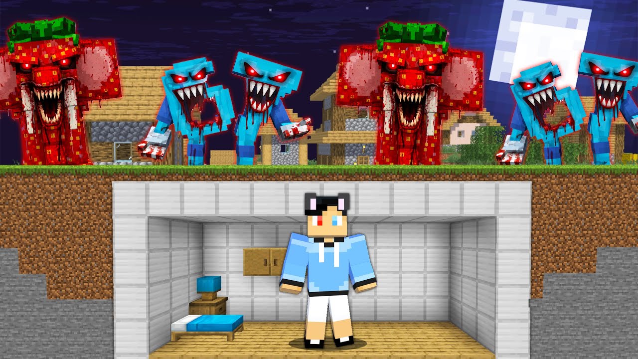 Evil Brainrot vs Doomsday Bunker In Minecraft