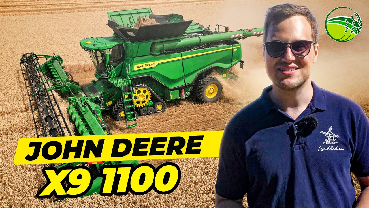 JOHN DEERE X9 1100 - The biggest combine with 100 t/h | VLOG #14