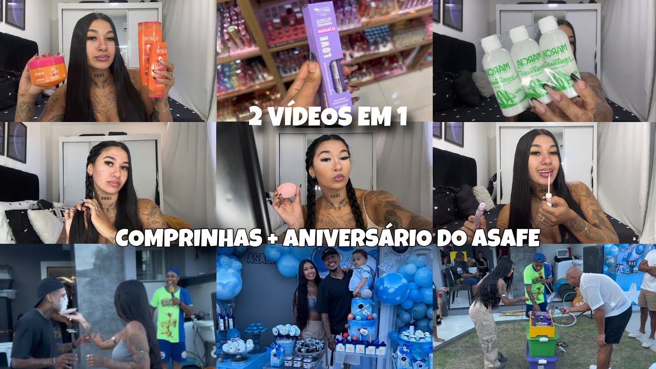 2 VÍDEOS EM 1 - COMPRINHAS + ANIVERSÁRIO DO ASAFE