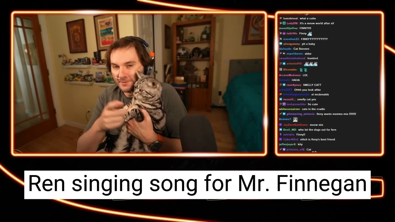 @rendog singing for @GoodTimesWithScar 's Cat ft @cubfan @FalseSymmetry #hermitcraft