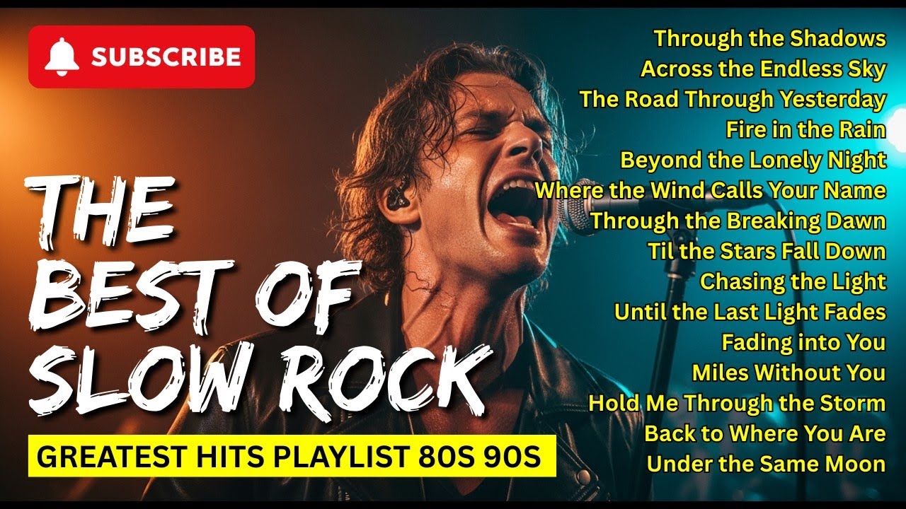 Top 15 Slow Rock Classics | Romantic Songs That Hit Harder Than Memories