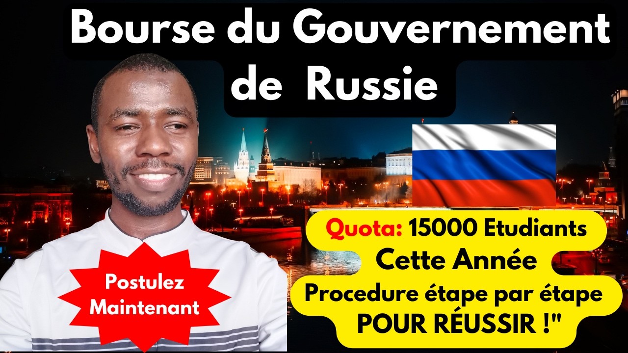 🎓 Bourse du Gouvernement Russe 2025 : Étudie GRATUITEMENT (Licence, Master & Doctorat) 🇷🇺