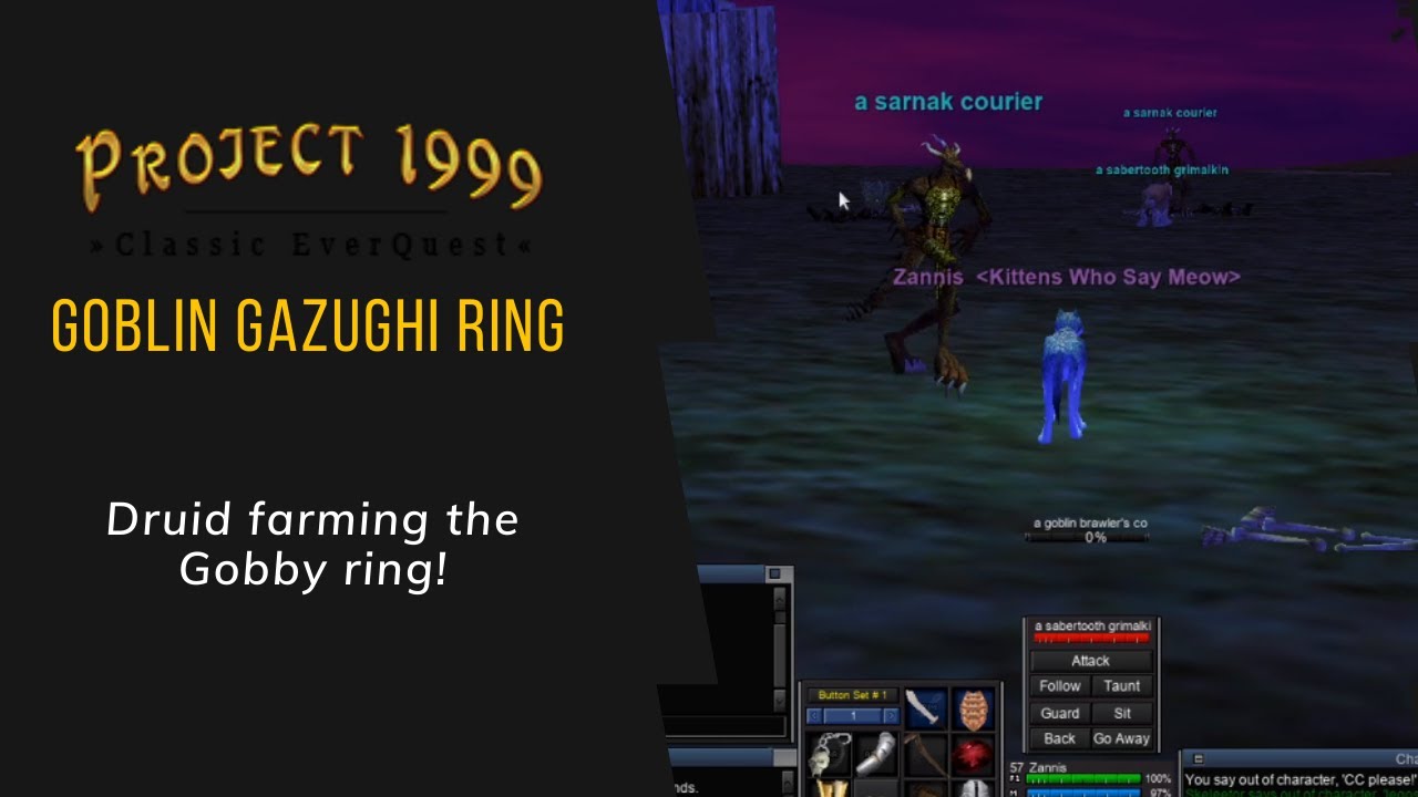 Project 1999 - Druid Farming: Goblin Gazughi Ring!!