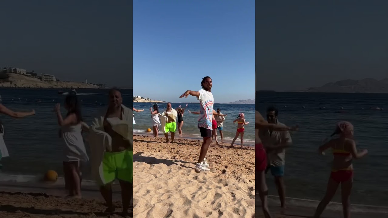 Animation team. Dancing on the beach. Sierra hotel. Sharm el Sheikh. Танцуют все! #animation #beach