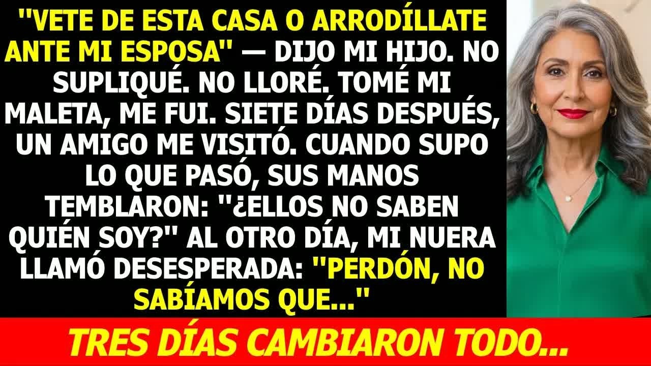 Me Echaron Hace 7 días... Hoy, un Amigo Preguntó： ＂¿No les Dijiste Quién soy？＂ Me Heló la Sangre.