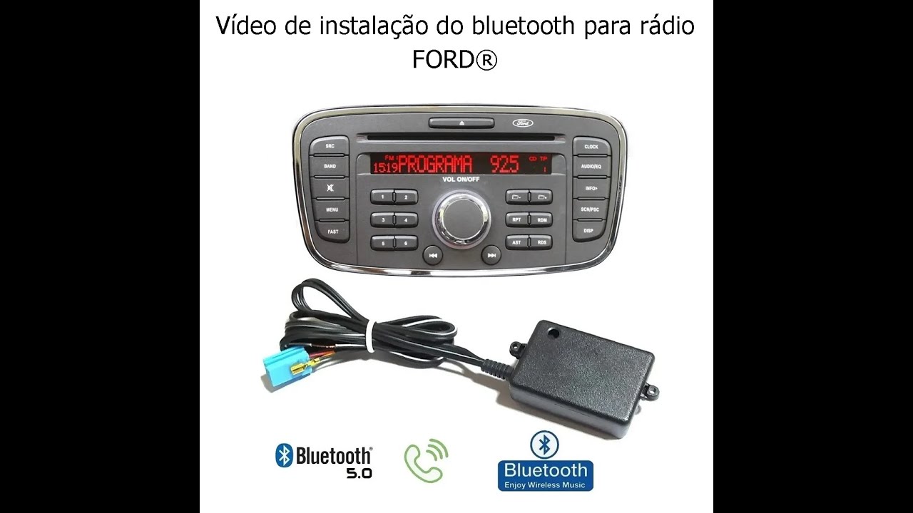 Manual de instalação bluetooth para rádio FORD Focus
