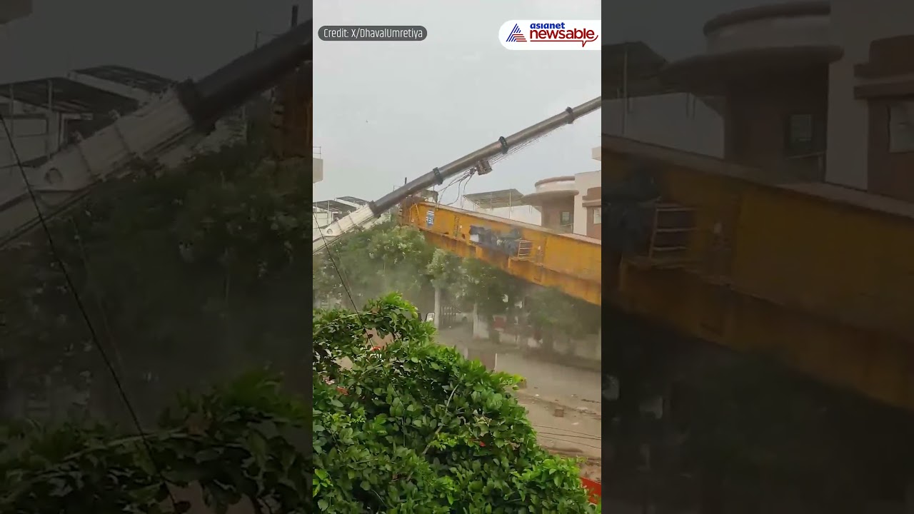 Crane Collapse in Gujarat Shocks Internet, No Casualties Reported